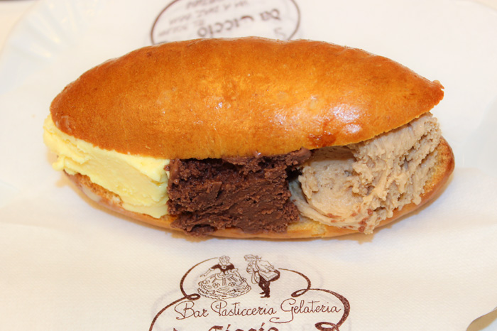 Sandwich con gelato